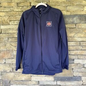 Auburn Tigers Under Armour Full‎ Zip Jacket Embroidered Navy Medium Hoodie